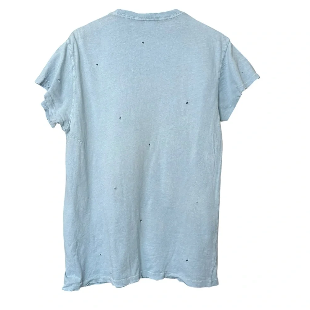 Madeworn Rolling Stones Blue Distressed T Shirt Size Small - Picture 4 of 6